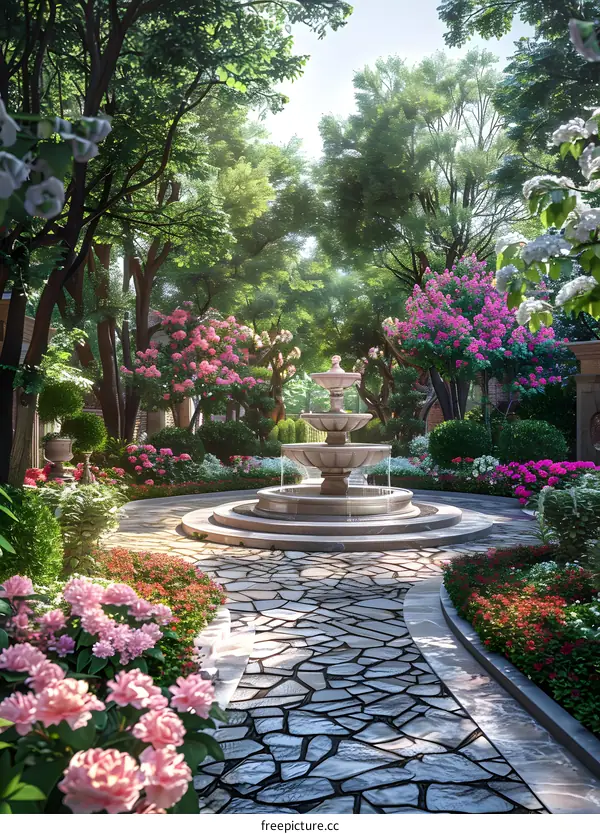 Garden landscape design renderings