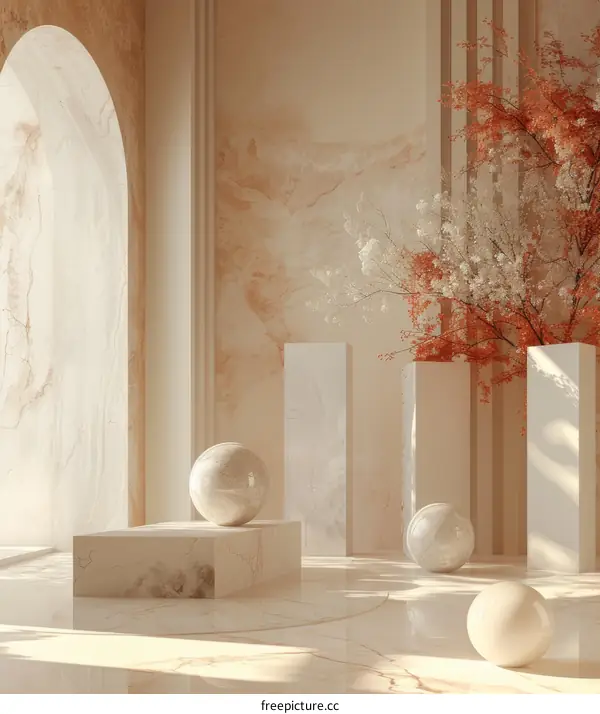 Elegant Beige Interior Design Showcase