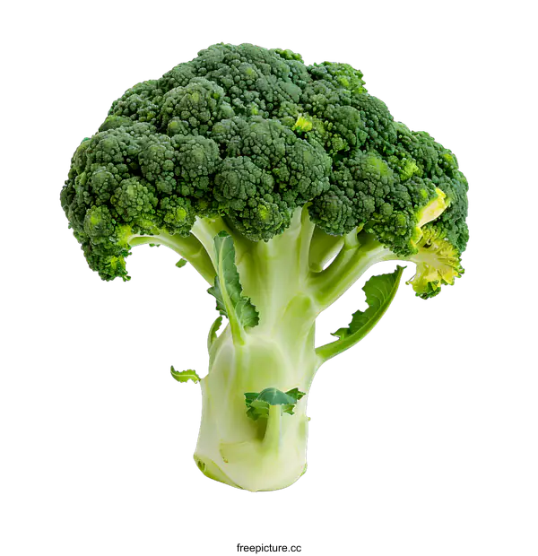 [Transparent Background PNG]Fresh Green Broccoli Isolated On White Background