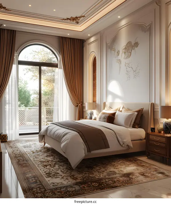 European-style bedroom