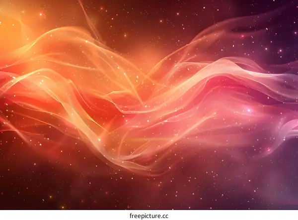Red and pink nebula