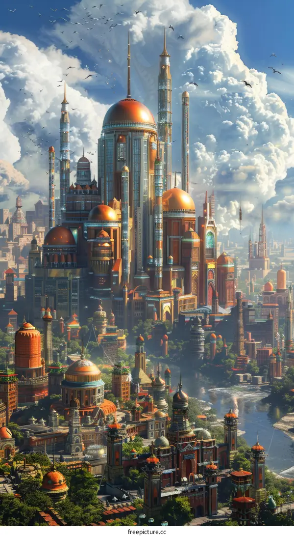 Futuristic Cityscape Panorama