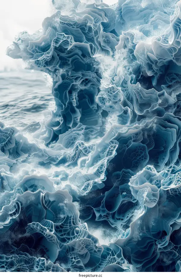 Abstract Deep Sea Underwater Formation