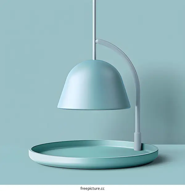 Abstract Blue Light With a Base