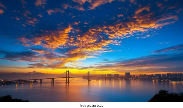 Sunrise over the City Bridge