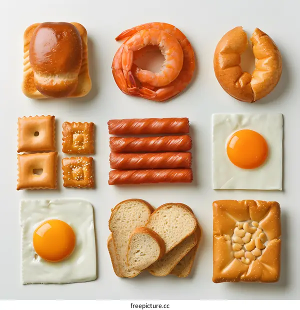 Food composition still life