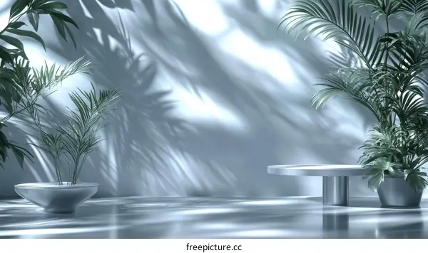 Modern Minimalist Plant Display Podium