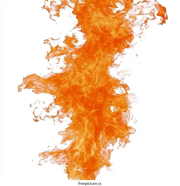 Abstract Fiery Orange Flame Texture