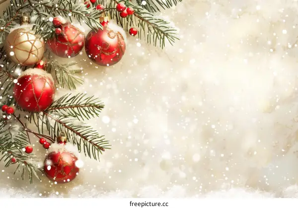 Xmas Decoration: Red and Green for Christmas Eve