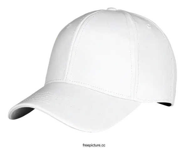 [Transparent Background PNG]Blank White Baseball Cap