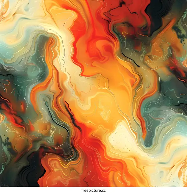 Colorful abstract painting