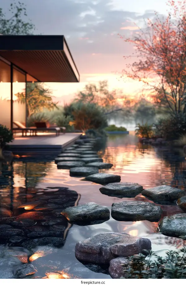 Japanese Courtyard: A Peaceful Sanctuary