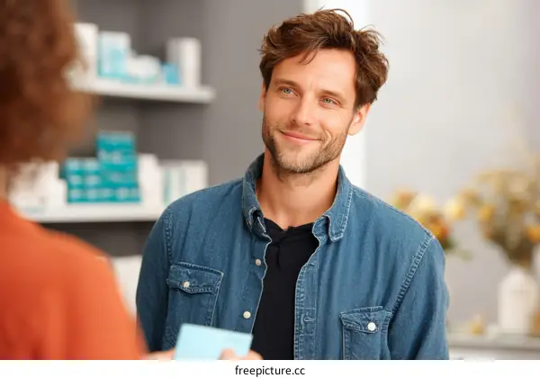 Friendly Consultation at the Pharmacy