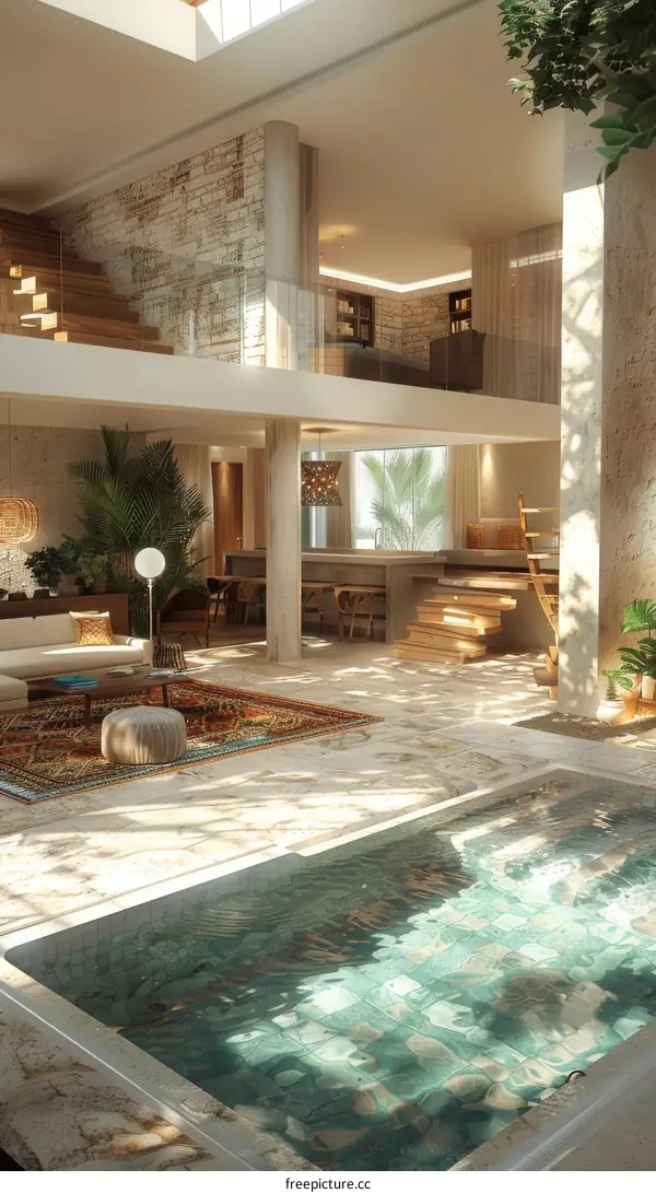 Modern Luxurious Open-Plan Home Interior Design