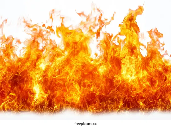 Fiery Flames Abstract Background