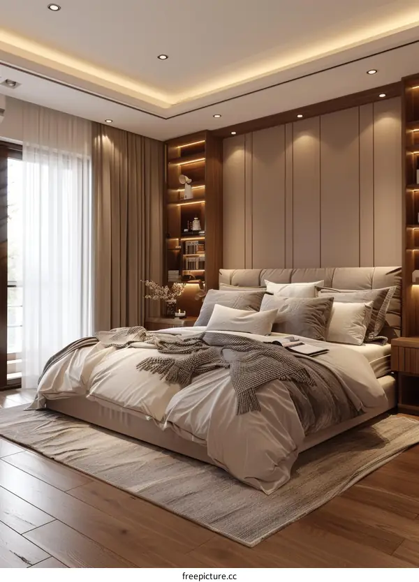 Modern Bedroom Interior Design Illustration