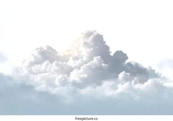 Fluffy Cloudscape on a Clear Day