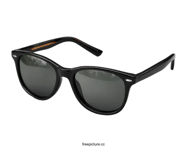 [Transparent Background PNG]Stylish Black Sunglasses for Fashionable Look