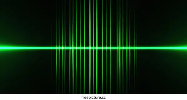 Abstract Green Light Patterns
