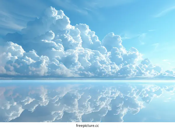 Clouds and Their Reflections: Dance of Nature in perfect Symmetry and Serenity
