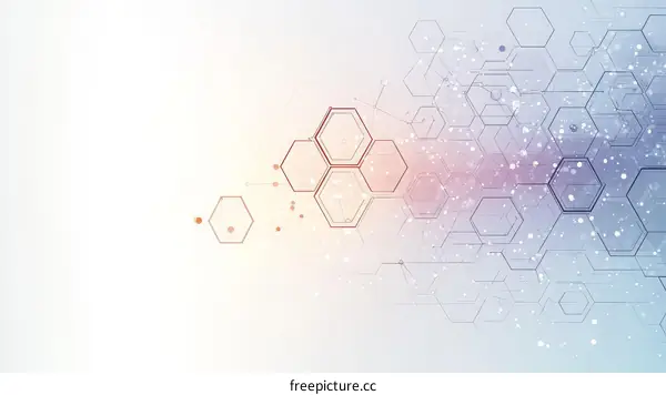 Abstract Geometric Hexagon Pattern Design