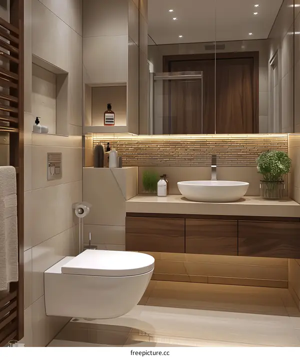 Minimalist Bathroom Design with Modern Touches