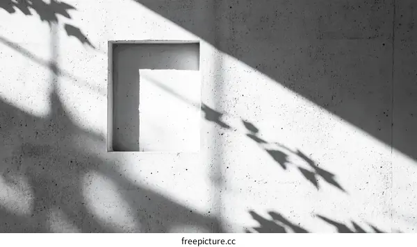 Abstract Shadows on a Concrete Wall