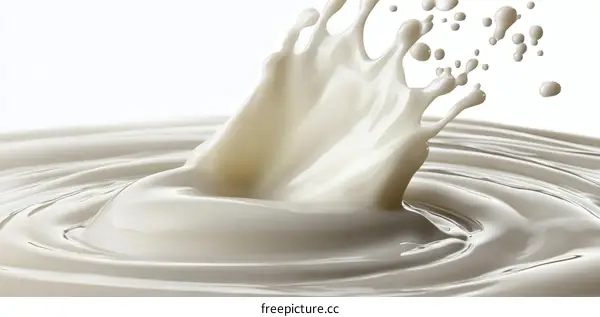 Milk Splash Abstract Art