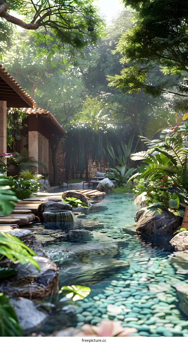 Luxury villa in the rainforest