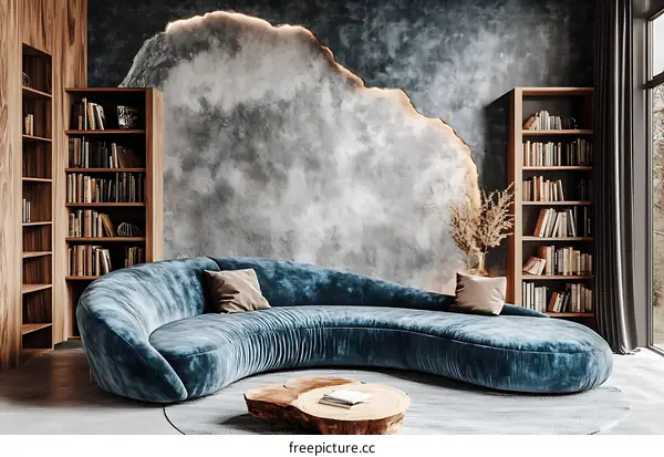 Modern Library Lounge Area Design