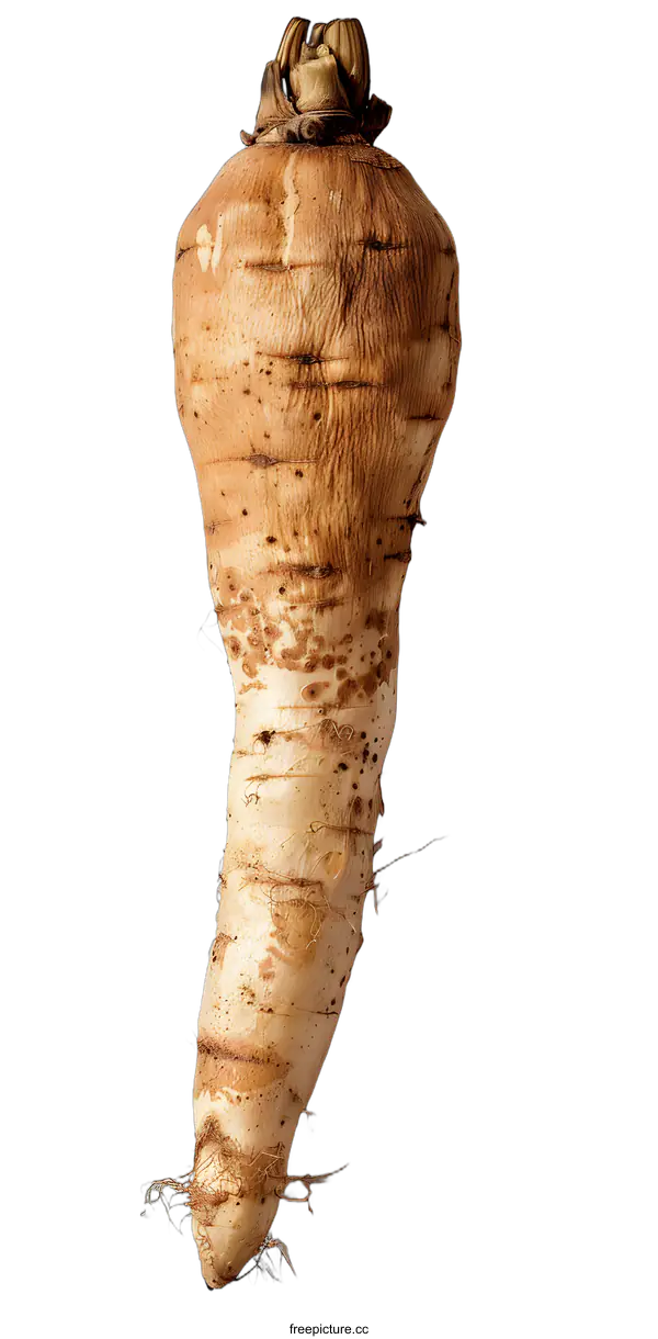 [Transparent Background PNG]Single Parsnip Isolated On White Background