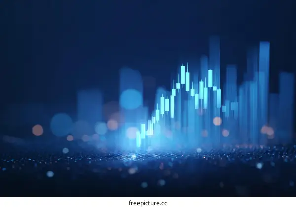 Abstract Financial Chart Illustration