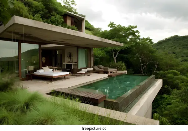 Modern Villa with Infinity Pool and Stunning Mountain Views