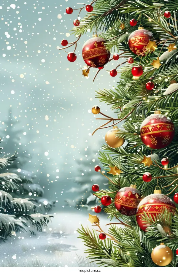 Festive Christmas Tree Ornaments