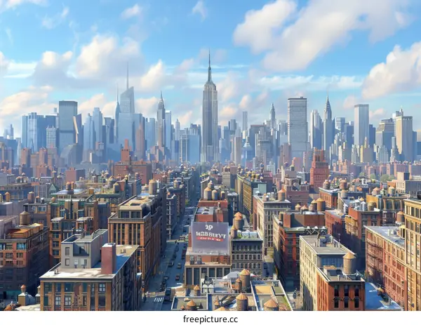 New York City Skyline Illustrations