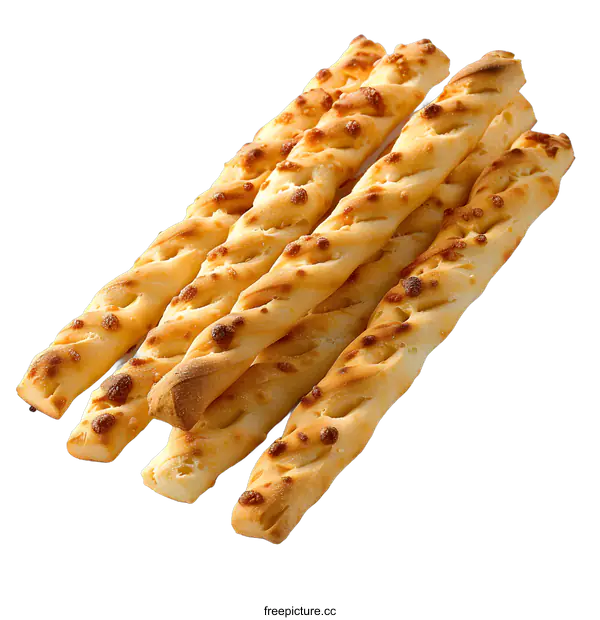 [Transparent Background PNG]Delicious breadsticks on white background