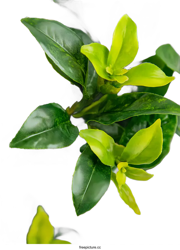 [Transparent Background PNG]Close Up Green Leaves of a Plant