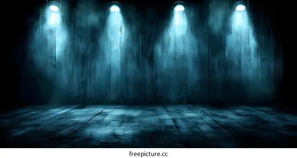 Dark Blue Background With Spotlight Effect