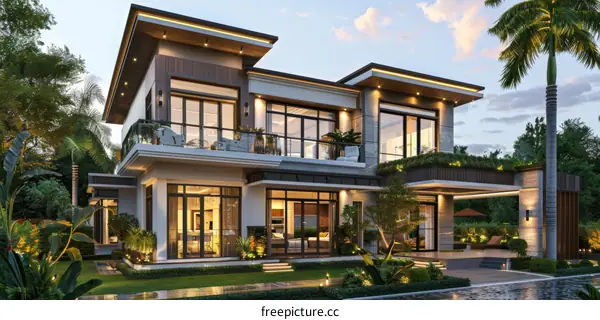 Modern Luxurious House Exterior Design