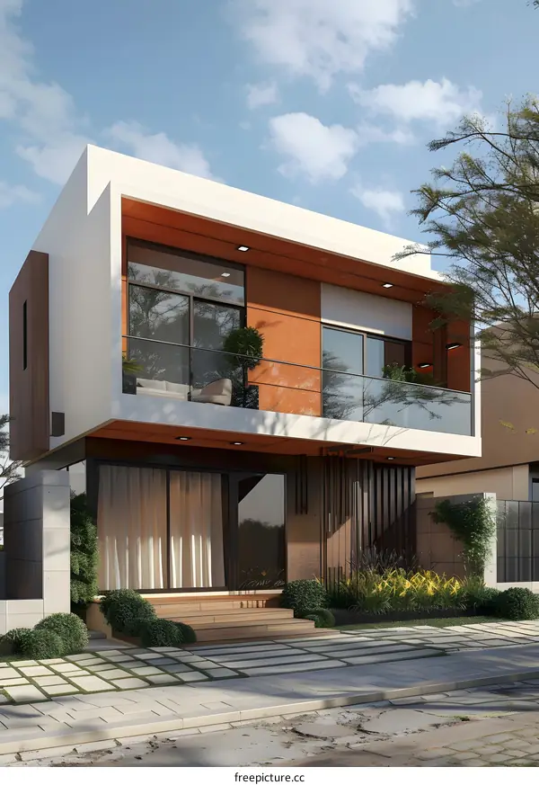 Modern minimalist villa