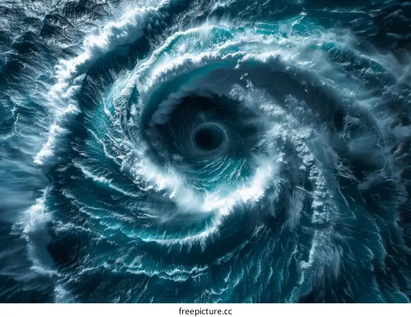 Ocean Whirlpool: A Mesmerizing Dance of Nature's Power