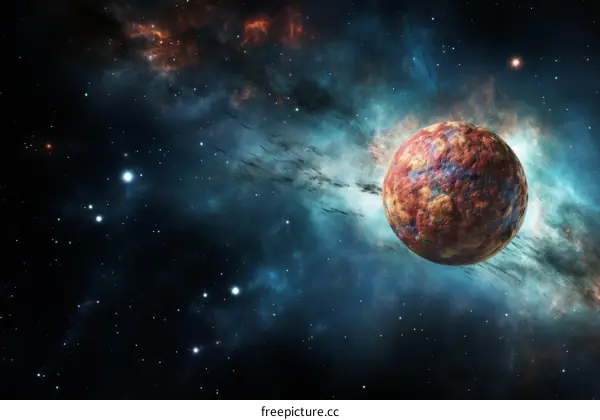 Rocky Exoplanet: A Distant World Orbiting a Star