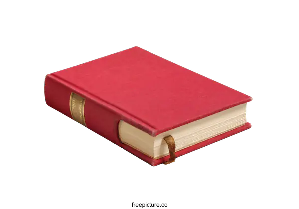 [Transparent Background PNG]Red Book on White Background