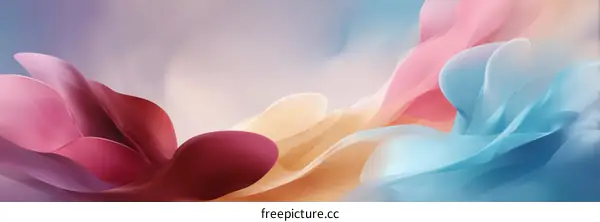 Abstract Flowing Colors Design