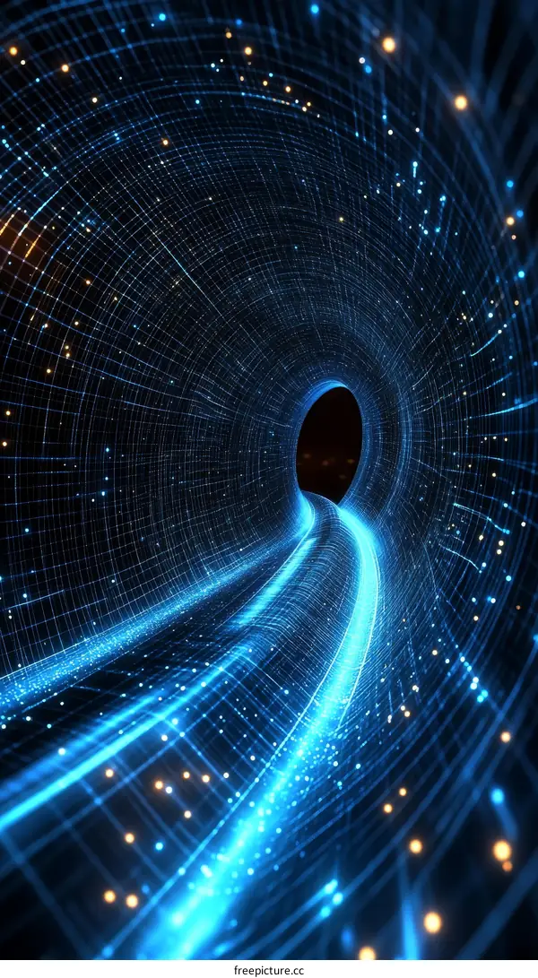 Abstract Digital Tunnel Pathway
