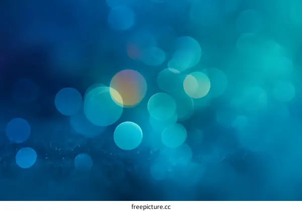 Abstract Blue Bokeh Background Design