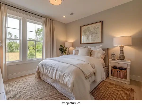 Serene Master Bedroom with Neutral Color Palette
