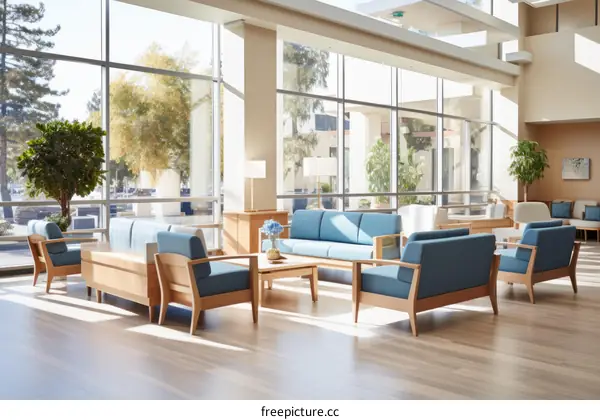 Waiting Area With Modern Furniture