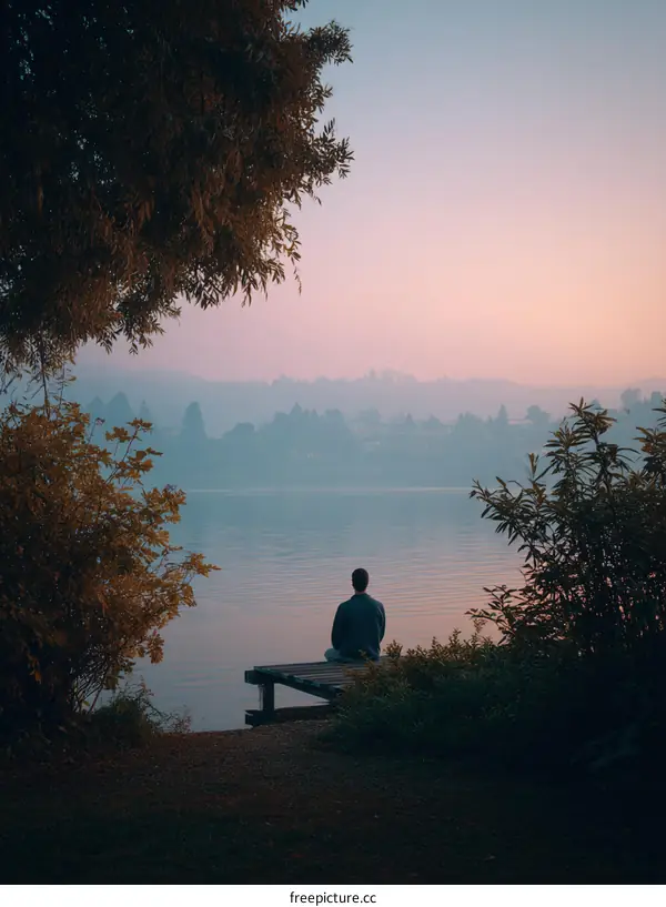 Peaceful Morning by the Lakeside