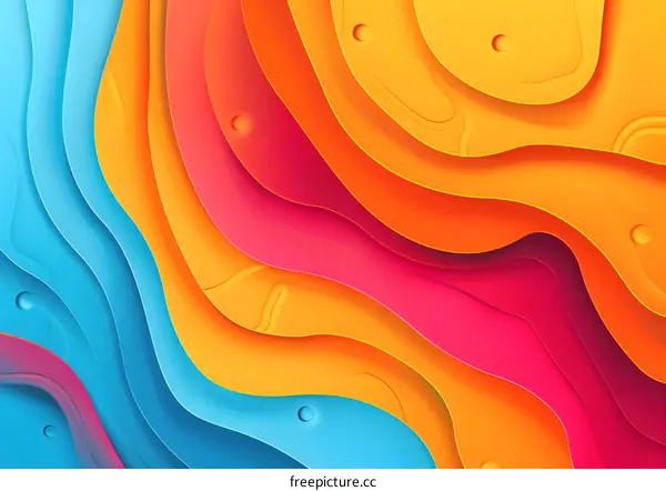 Abstract Colorful Papercut Background
